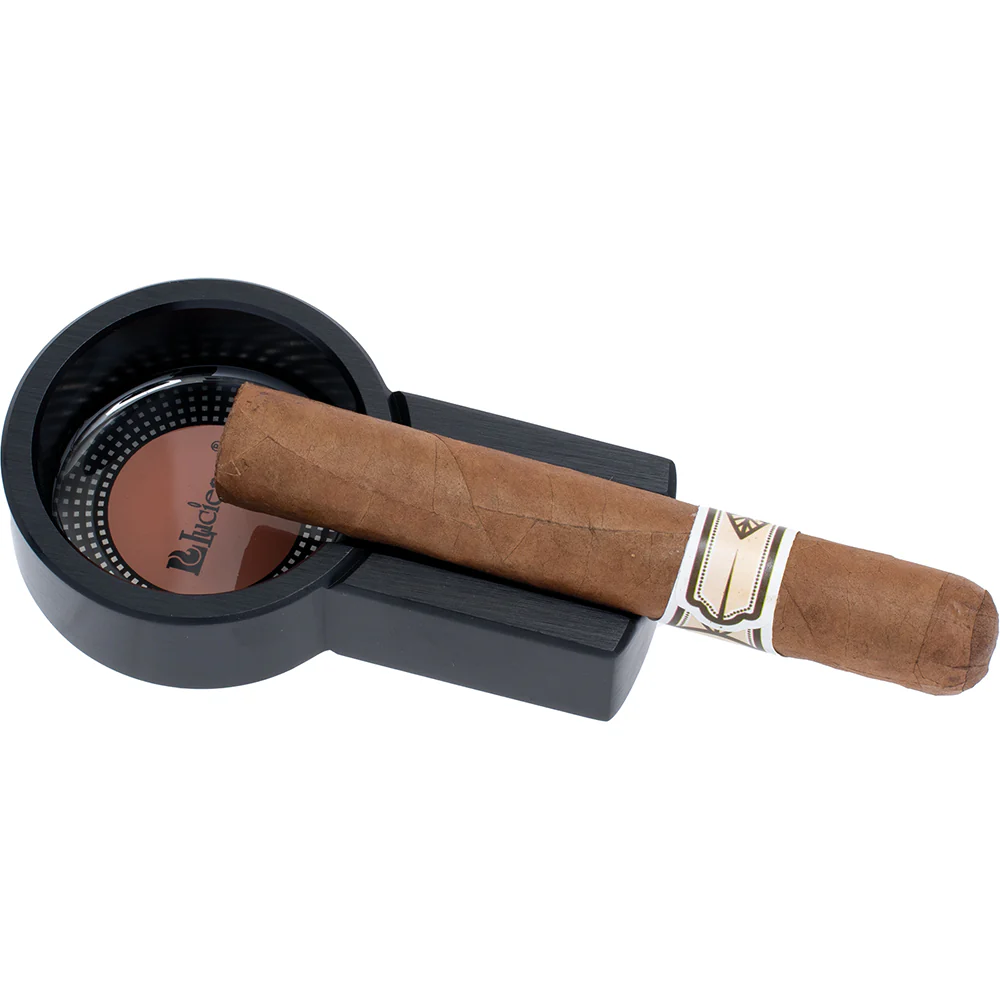 Black Metal Cigar Ashtray - Image 3